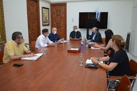 Reunión del Ayuntamiento del Rincón de la Victoria con los empresarios del municipio en la elaboración del plan de ayuda